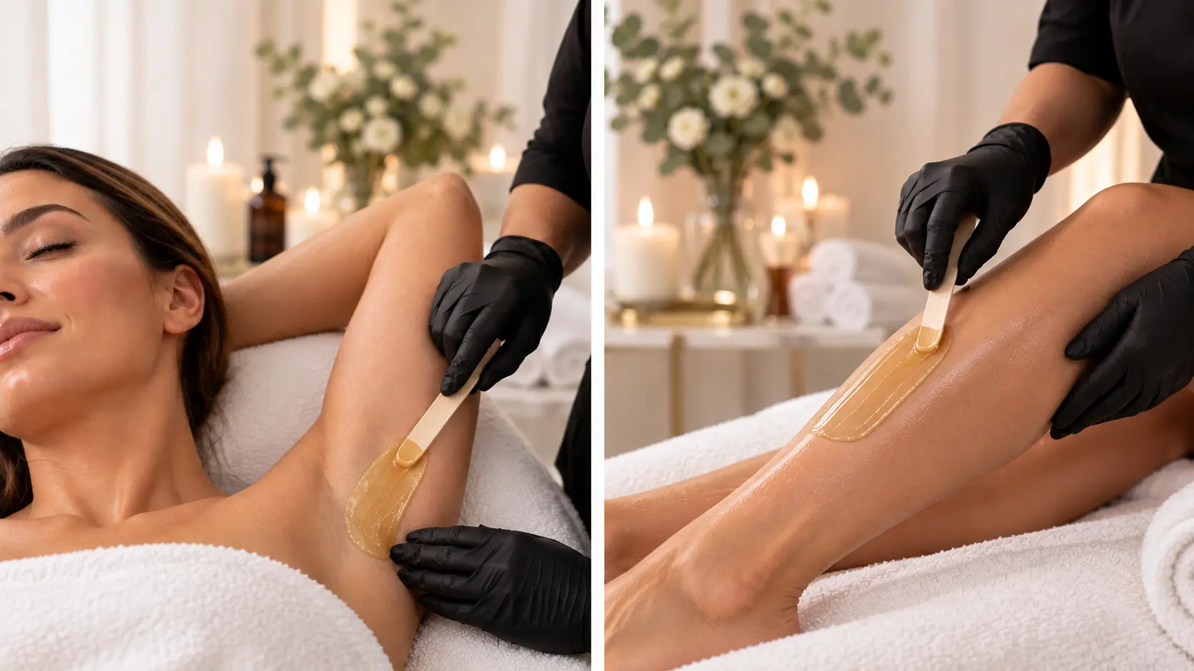 Professional waxing treatments for women